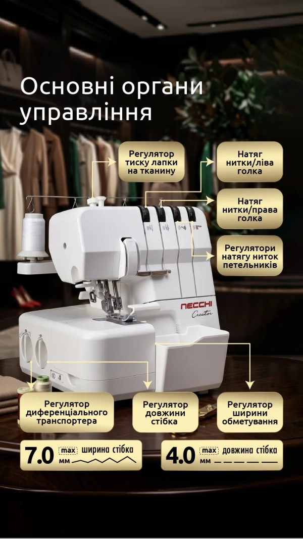 Уценка! Оверлок Necchi C12