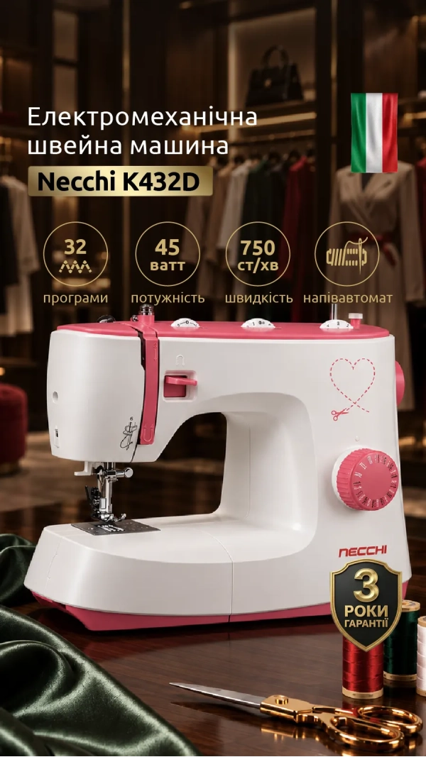 Швейна машина Necchi K432D