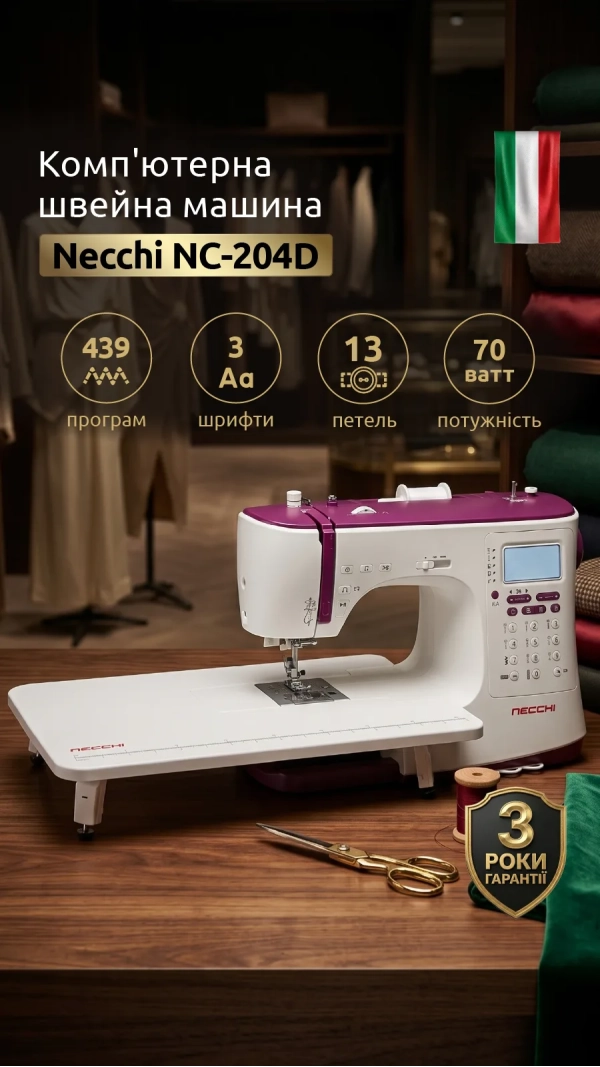 Швейная машина Necchi NC-204D