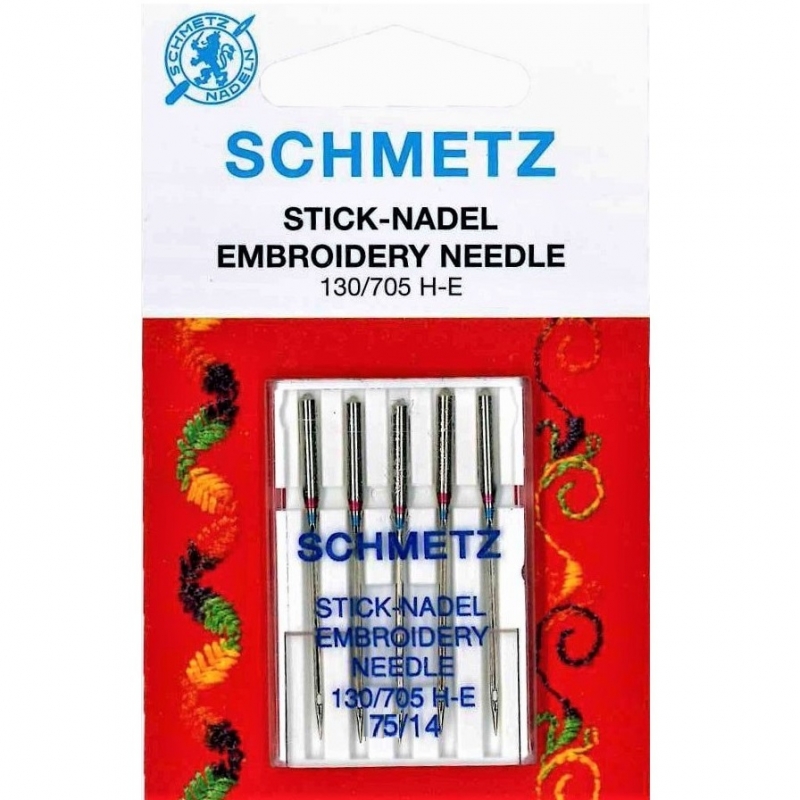 Голки для вишивання Schmetz Embroidery №75