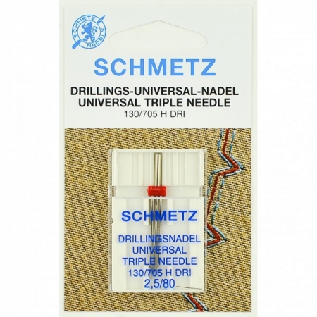 Игла тройная универсальная Schmetz Triple Universal №80/2,5