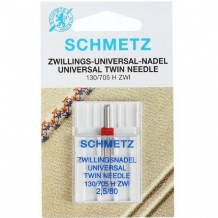 Игла двойная универсальная Schmetz Twin Universal №80/2.5