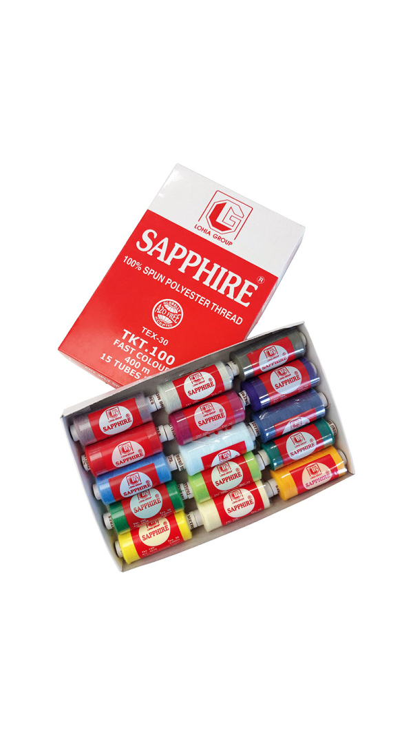 Набор полиэстеровых ниток SAPPHIRE для шитья
