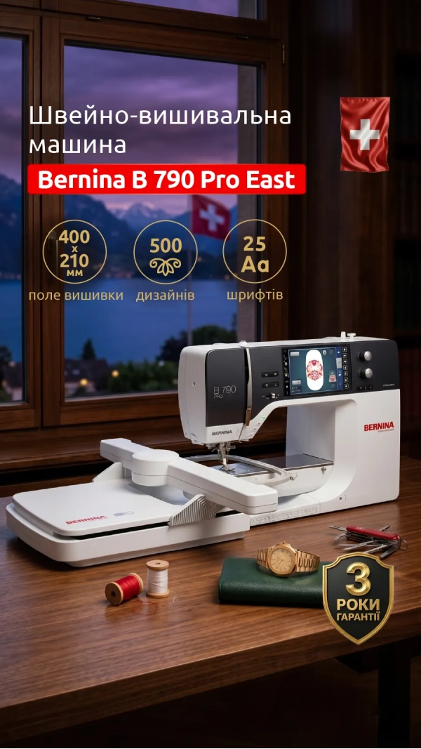 Швейно-вышивальная машина Bernina 790 Pro East