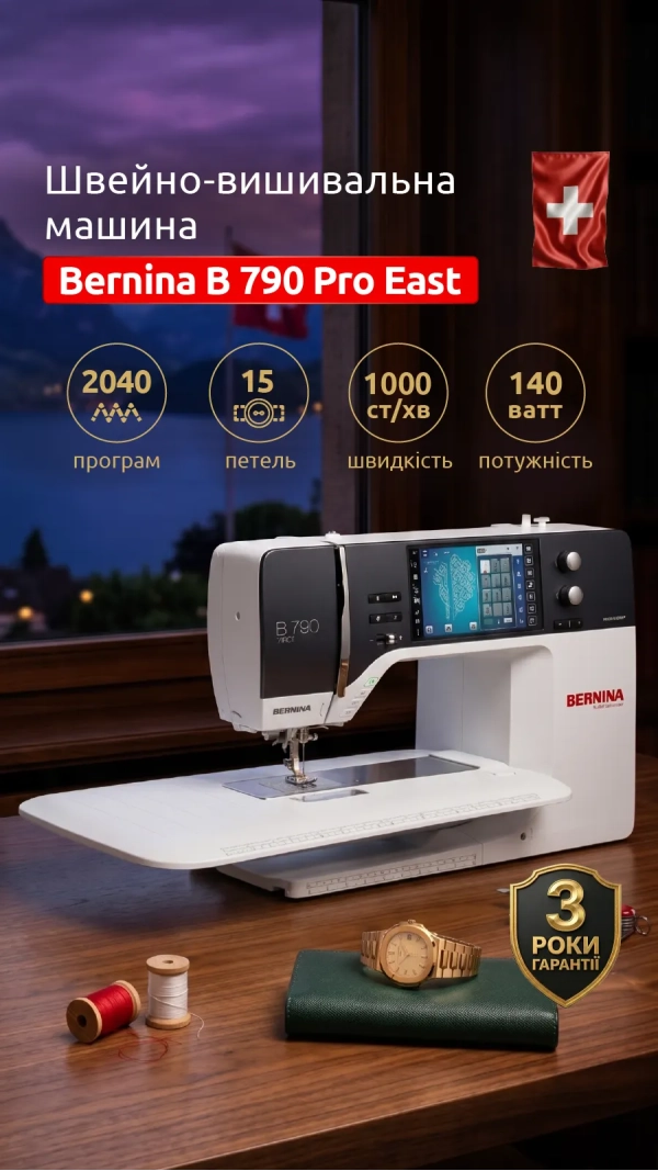 Швейно-вышивальная машина Bernina 790 Pro East