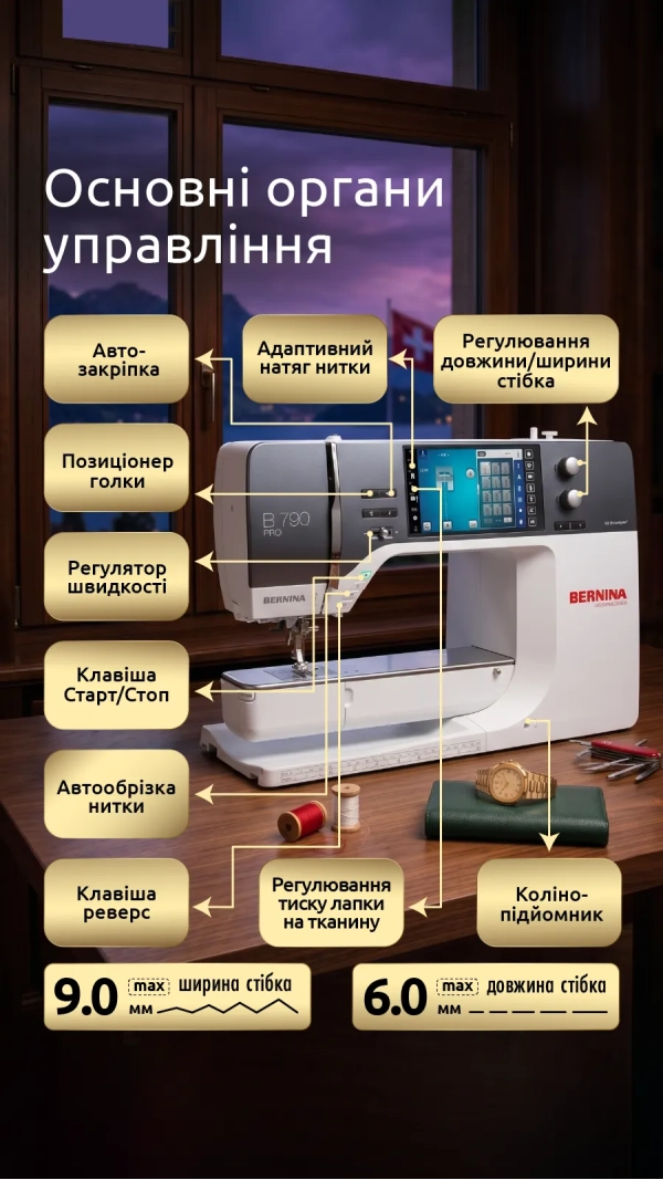 Швейно-вышивальная машина Bernina 790 Pro East