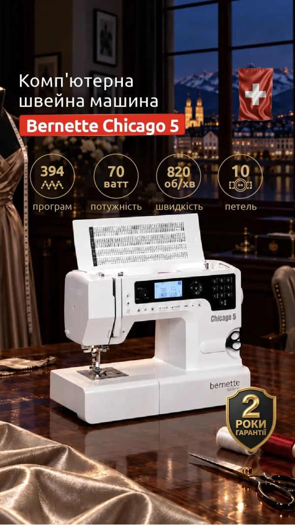 Швейная машина Bernette Chicago 5