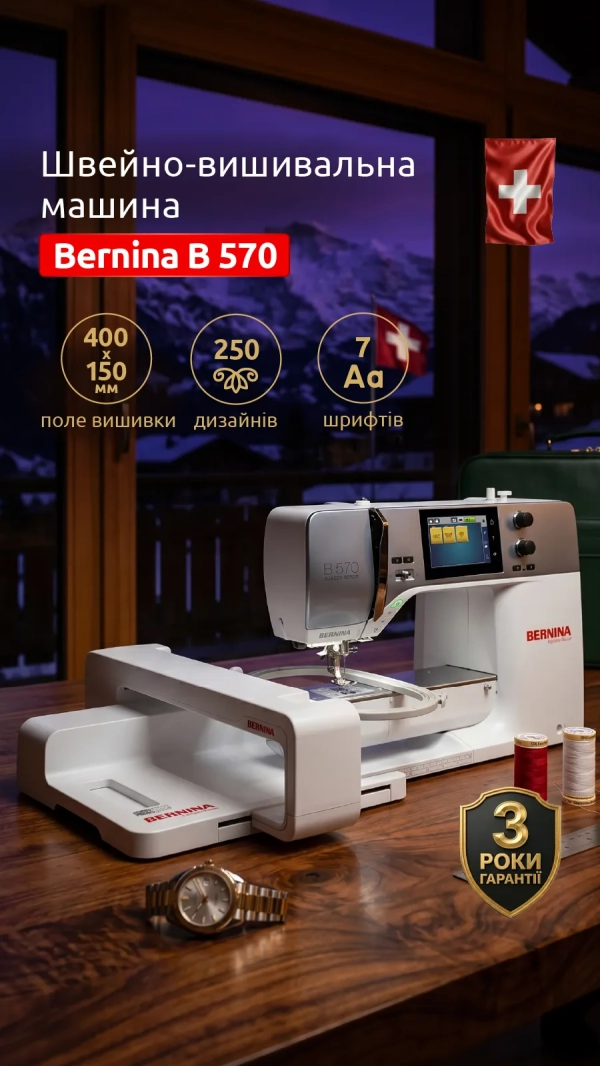 Швейно-вышивальная машина Bernina B 570 QE