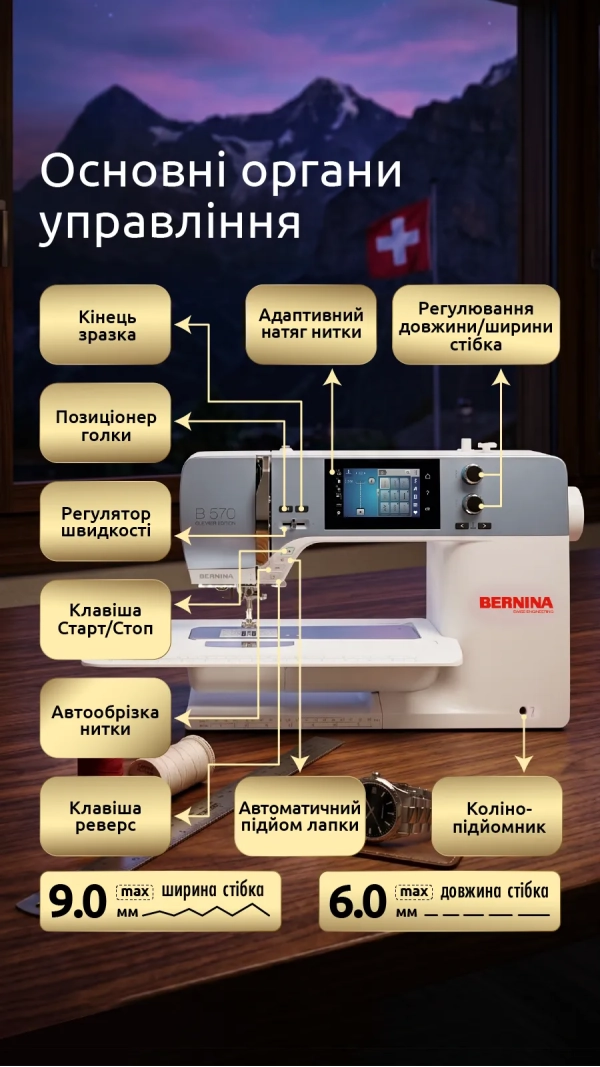 Швейно-вышивальная машина Bernina B 570 QE