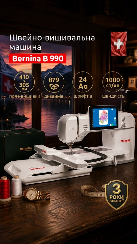 Швейно-вышивальная машина Bernina B 990