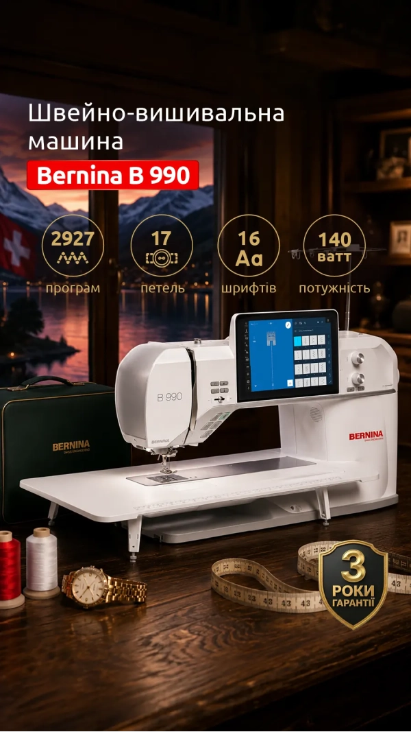 Швейно-вышивальная машина Bernina B 990