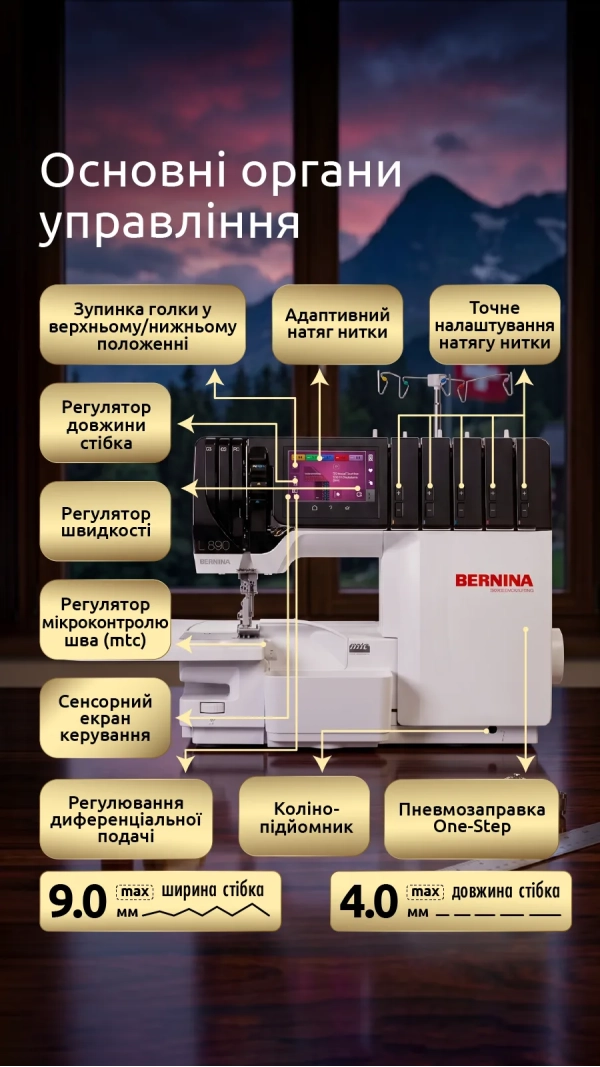Коверлок Bernina L 890