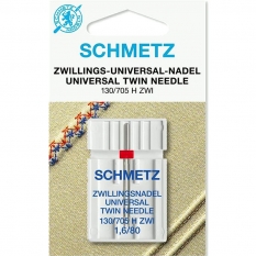 Голка подвійна універсальна Schmetz Twin Universal №80 / 1.6 фото