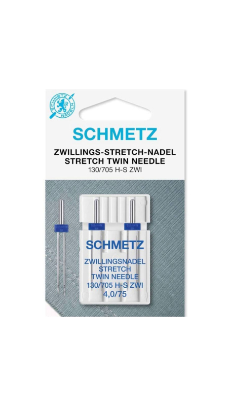 Иглы двойные для стрейча Schmetz Twin Stretch №75/4.0