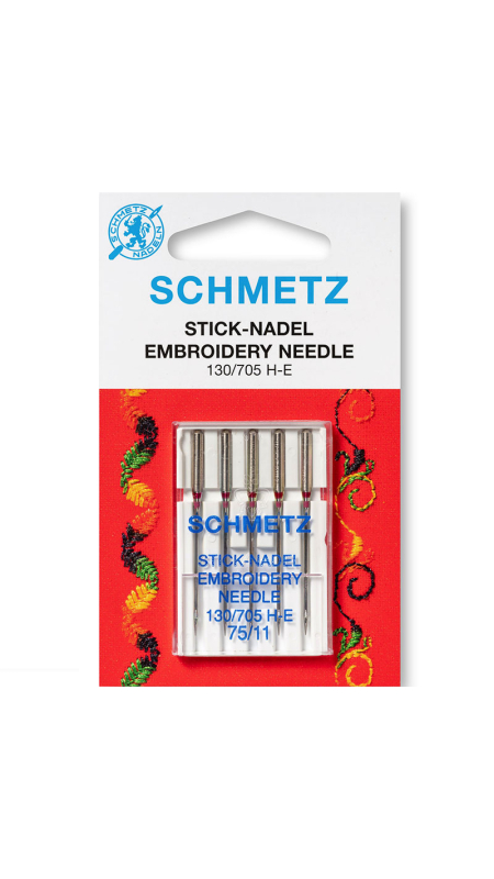Голки для вишивання Schmetz Embroidery №75