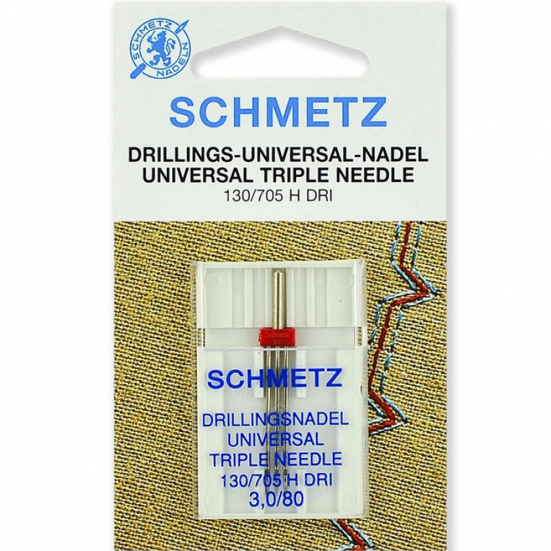Игла тройная универсальная Schmetz Triple Universal №80/3.0