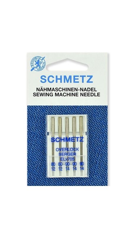 Иглы для оверлока Schmetz Overlock №80-90