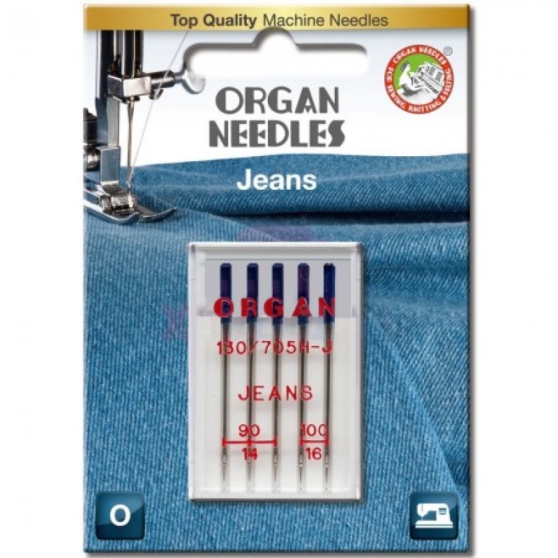 Иглы для джинса Organ Jeans №90-100