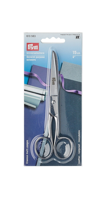 Ножницы цельностальные 15 см Prym 610563