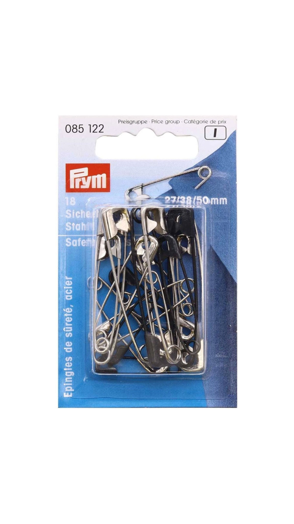 Английские булавки Prym 085122 стальные №0,2,3