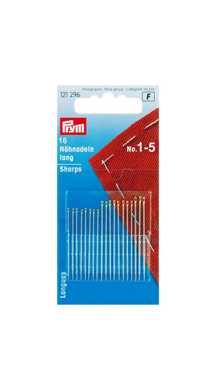 Голки Prym 121296 для шиття №1-5