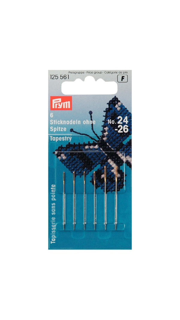 Голки Prym 125561 без вістря для вишивання хрестиком №24-26