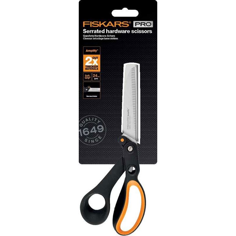 Ножницы Fiskars Amplify 24 см 1020223 с зазубренным лезвием