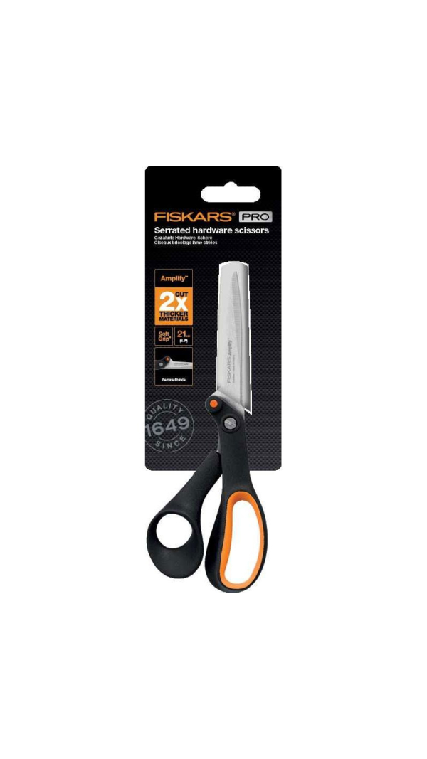 Ножницы Fiskars Amplify 21 см 1020224 с зазубренным лезвием