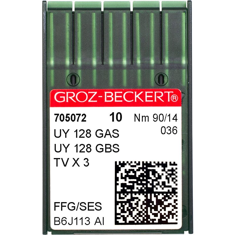 Иглы промышленные Groz-Beckert UY128GAS SES №90