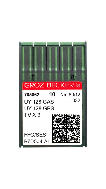 Голки промислові Groz-Beckert UY128GAS SES №80