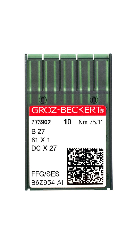 Голки промислові Groz-Beckert DCx27 SES №75