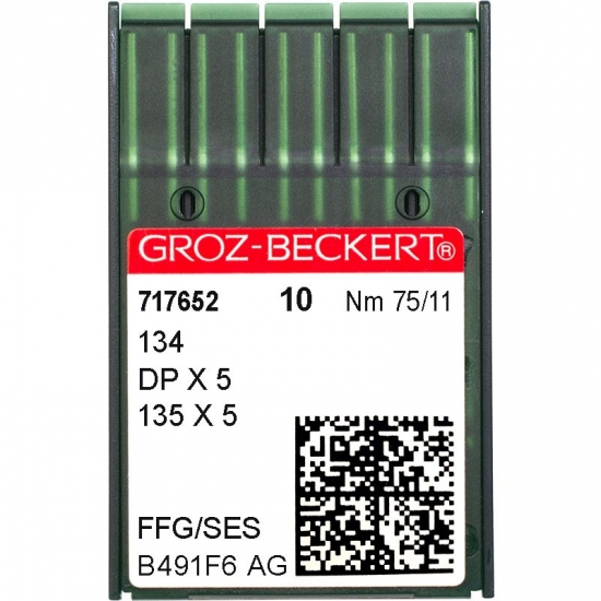 Иглы промышленные Groz-Beckert DPx5 SES №75