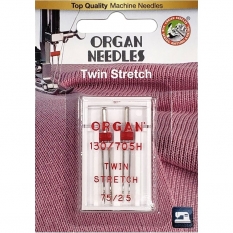 Голка подвійна стрейч Organ Twin Stretch №75/2.5 фото