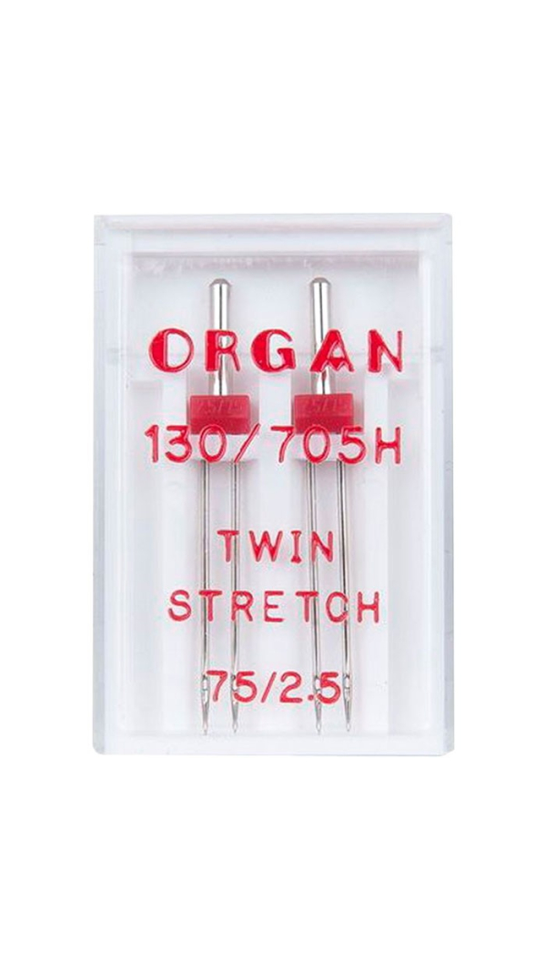 Голка подвійна стрейч Organ Twin Stretch №75/2.5