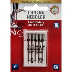 Голки для вишивки Organ Embroidery Anti-Glue №90-100 фото
