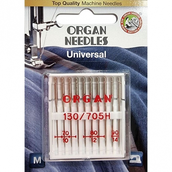 Иглы универсальные Organ Universal №70-90 10 штук