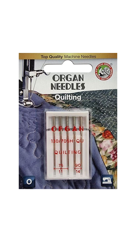 Голки для квілтингу Organ H-QU Quilting №75-90 5 штук