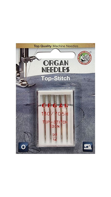 Голки для штопання і вишивки Organ Top-Stitch №90 5 штук