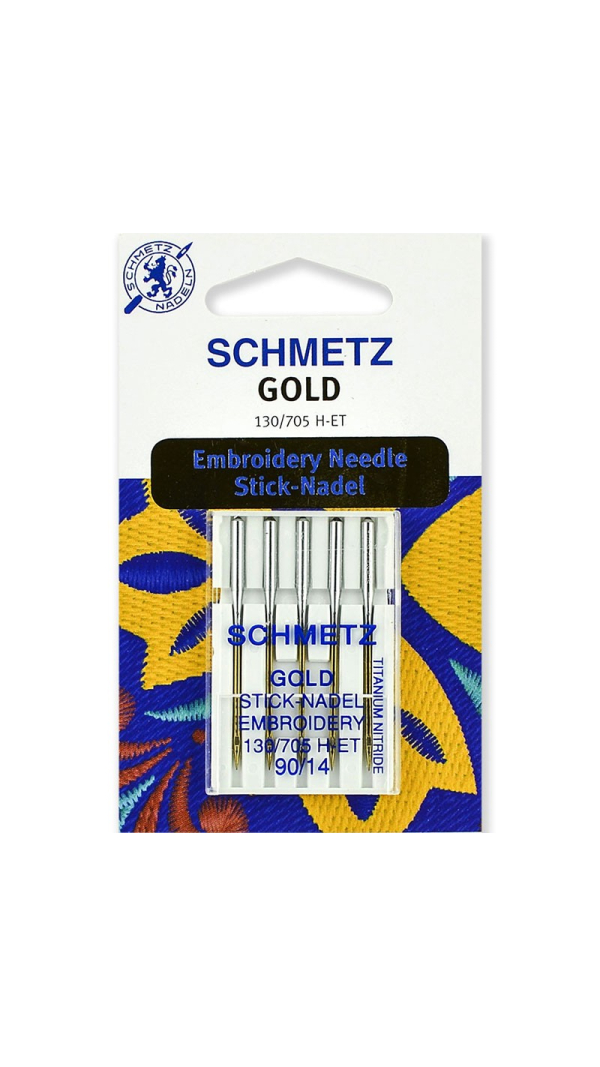 Иглы вышивальные Schmetz Gold Embroidery №90