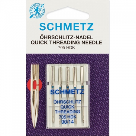 Иглы легковдеваемые Schmetz Quick Threading 705 HDK №90