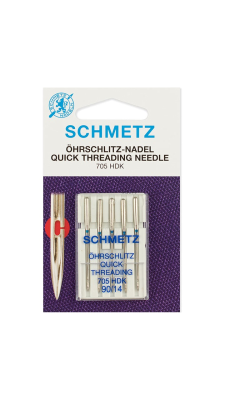 Иглы легковдеваемые Schmetz Quick Threading 705 HDK №90
