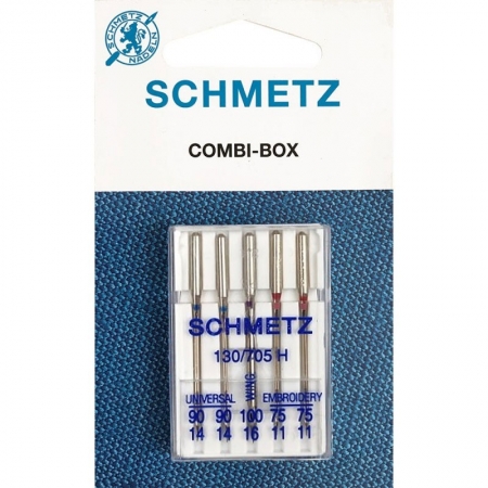 Иглы ассорти Schmetz Combi-Box KQS №90-75