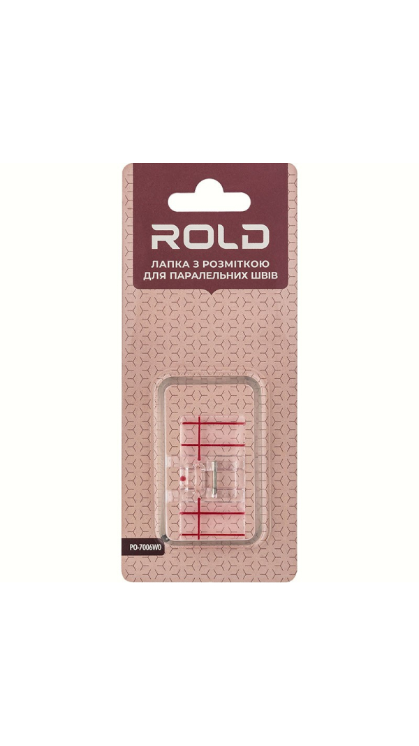 Лапка с разметкой для параллельных швов Rold PO-7006W0