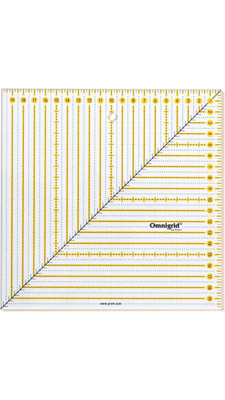 Линейка квадратная Omnigrid 20х20 см Prym 611655