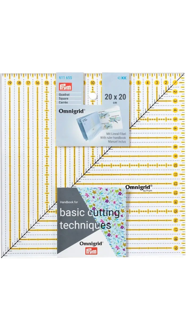 Лінійка квадратна Omnigrid 20х20 см Prym 611655