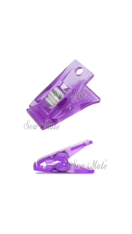 Прищепки SewMate DW-QC02(12)(V) 12 шт. фиолетовые