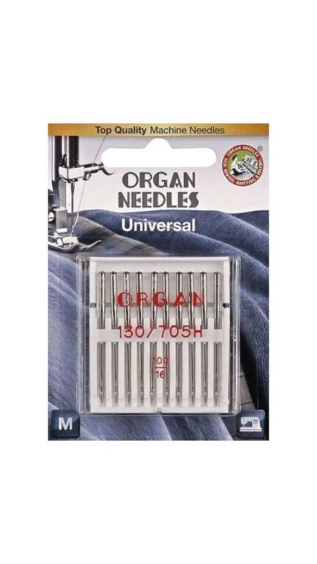 Голки універсальні Organ Universal №100 10 шт.