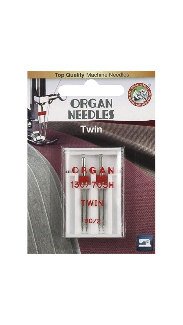 Игла двойная универсальная Organ Twin №90/2.0