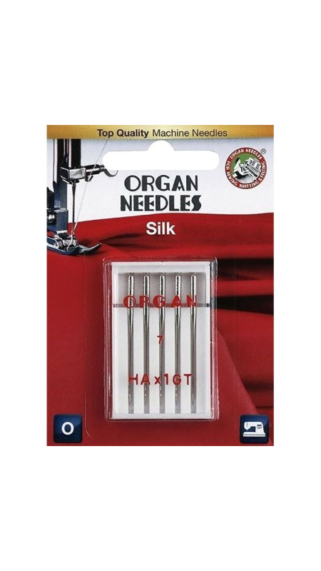 Голки для шовку Organ Silk HAx1GT №55 5 шт.