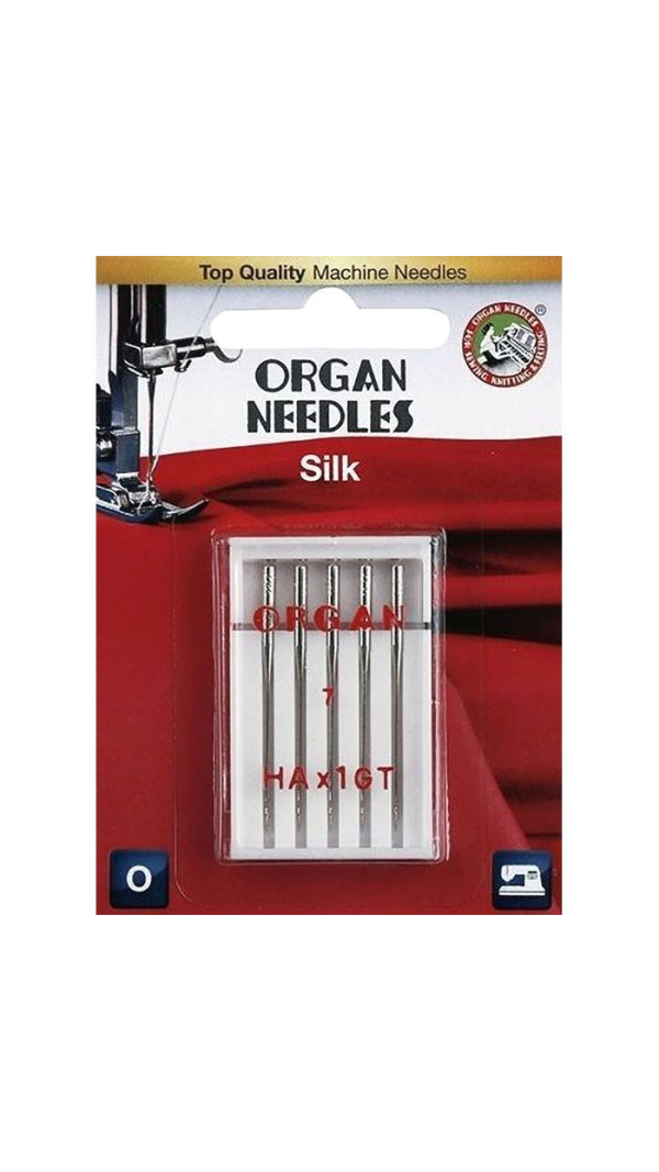 Иглы для шелка Organ Silk HAx1GT №55 5 шт.